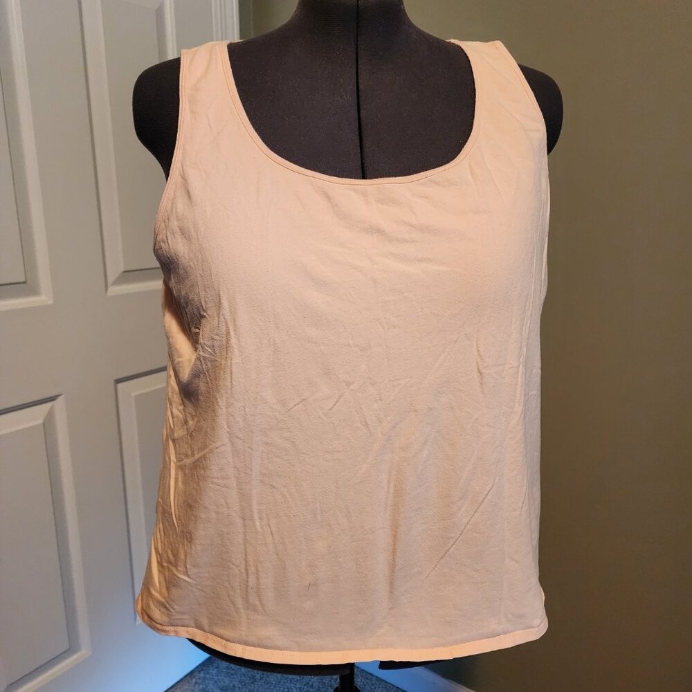 Duluth Trading Co Shelf Bra Tank 3x Peach